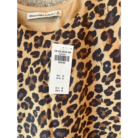 Abercrombie & Fitch Leopard Print Sleeveless Tank Top Medium - Picture 5 of 5
